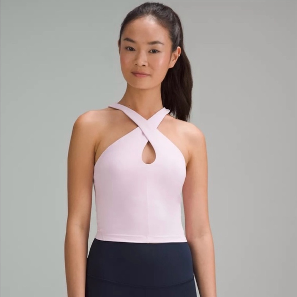 lululemon Align Keyhole Halter Tank Top, Meadowsweet Pink Size 2 - NWOT